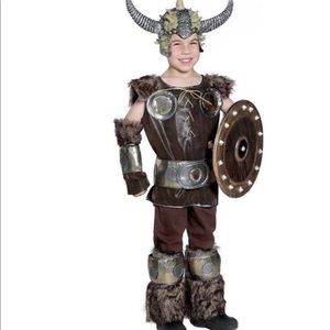 Viking Costume with Faux Fur Detail